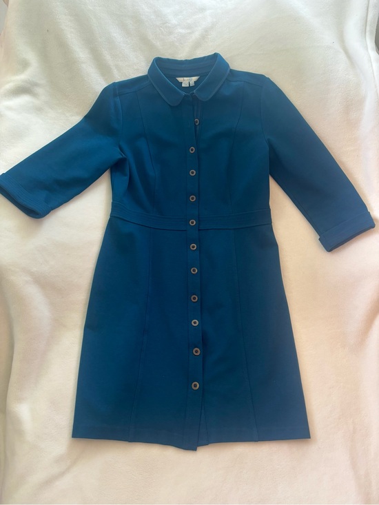 Boden Dresses & Skirts - Boden Navy Button-Front Midi Dress